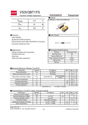 VS3V3BT1FS 数据手册首页