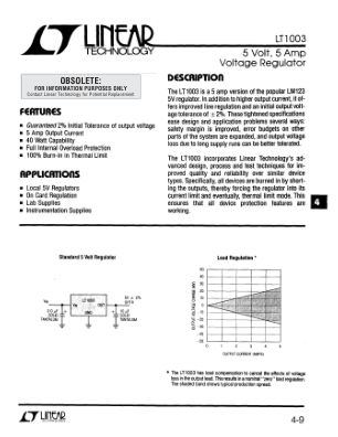 LT1003 datasheet cover page