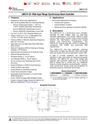 LM5141-Q1 datasheet cover page