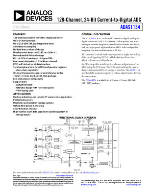 ADAS1134 数据手册首页