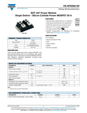 VS-SF50SA120 datasheet cover page