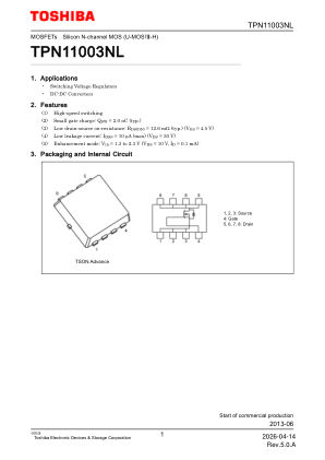 TPN11003NL 数据手册首页