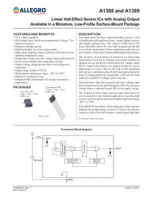 A1388-A1389 datasheet cover page