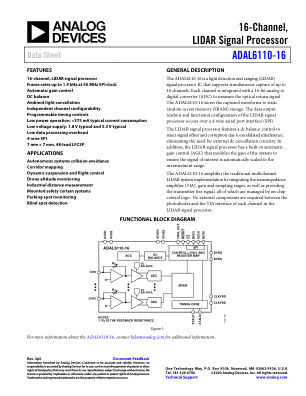 ADAL6110-16 datasheet cover page