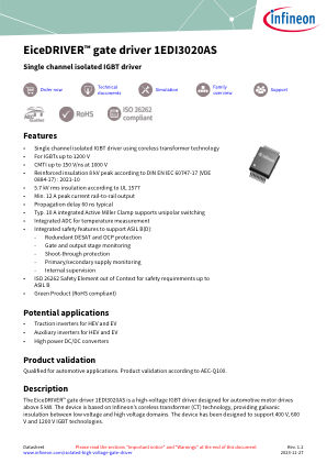 1EDI3020AS datasheet cover page
