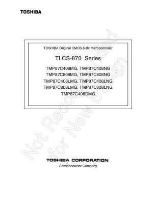 TMP87C808MG datasheet cover page