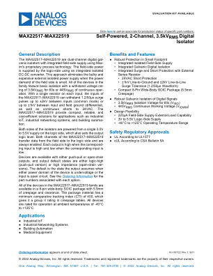 MAX22517-MAX22519 datasheet cover page
