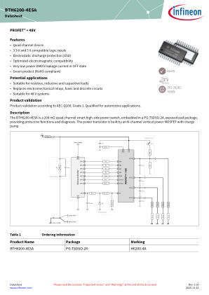 BTH6200-4ESA datasheet cover page