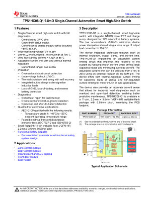 TPS1HC08-Q1 datasheet cover page