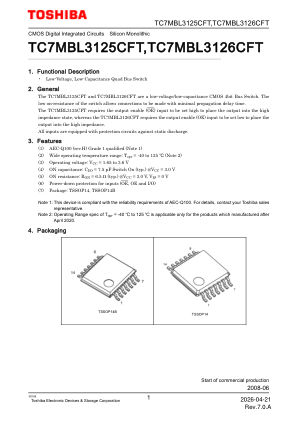 TC7MBL3125CFT 数据手册首页