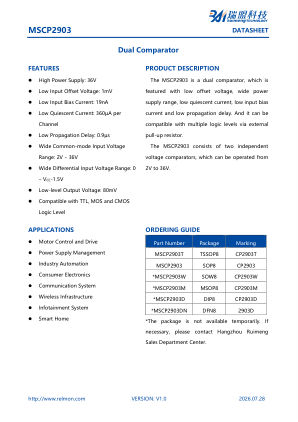 MSCP2903 datasheet cover page