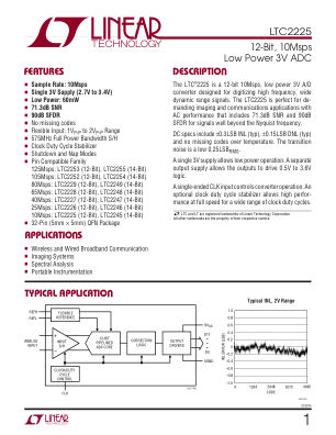 2225FA datasheet cover page