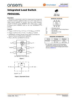FDC6326L 数据手册首页