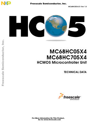 MC68HC05X4 数据手册首页