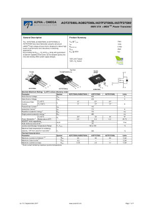 AOT27S60L 数据手册首页