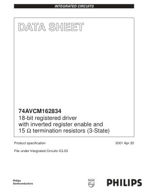74AVCM162834DGG11 datasheet cover page