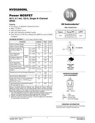 NVD5890NL datasheet cover page