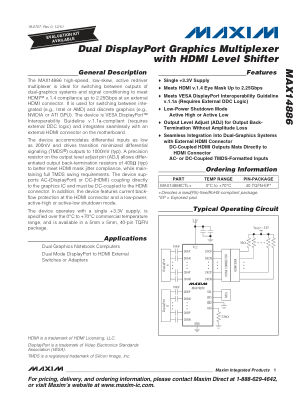 MAX14886 datasheet cover page