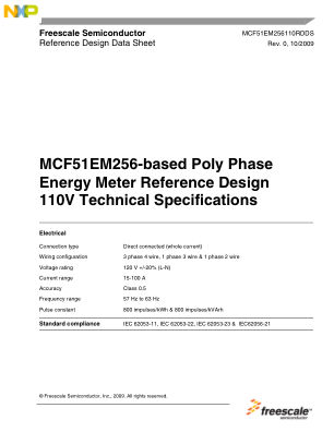 MCF51EM256110RDDS 数据手册首页