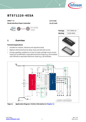 BTS71220-4ESA datasheet cover page