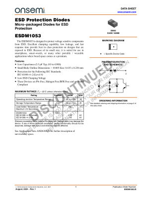 ESDM1053 数据手册首页