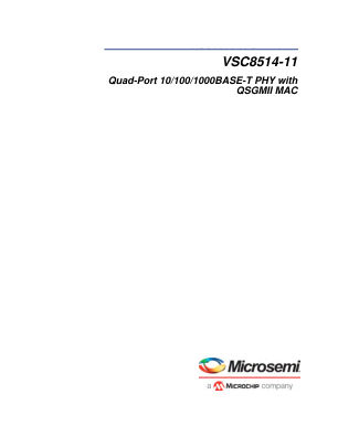 VSC8514XMK-11 数据手册首页