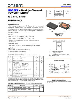 FDMD8440L 数据手册首页