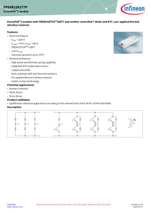 FP50R12N2T7P 数据手册首页