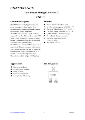 CN61C datasheet cover page
