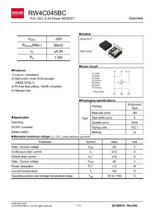RW4C045BC 数据手册首页