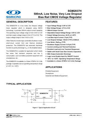SGM2037H datasheet cover page