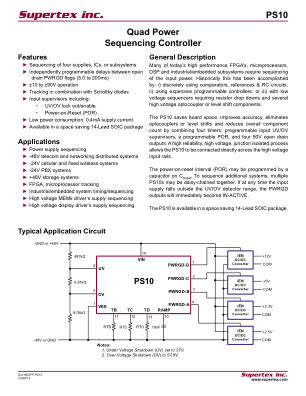 PS10NG-G-M905 datasheet cover page