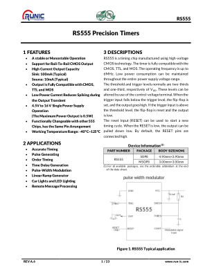 RS555 数据手册首页