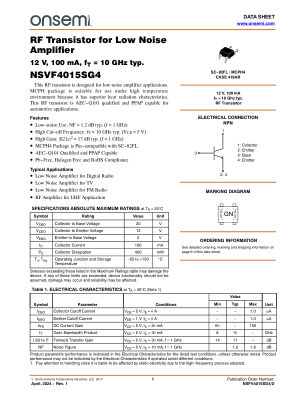 NSVF4015SG4 数据手册首页