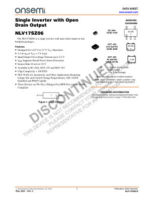 NLV17SZ06 数据手册首页