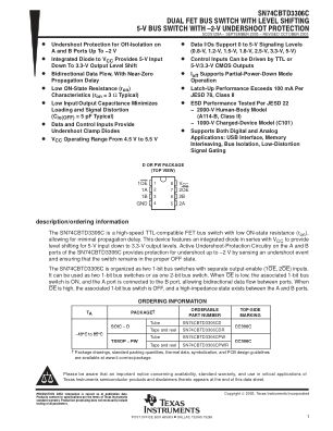 SN74CBTD3306C 数据手册首页