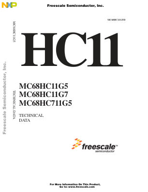 MC68HC11G5 datasheet cover page