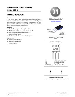 RURG3060CC 数据手册首页