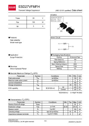 ESD27VFMFH 数据手册首页