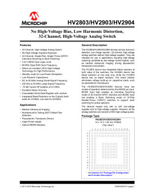 HV2903 数据手册首页