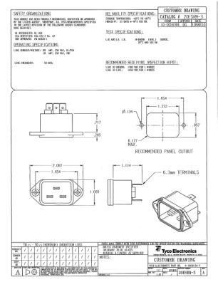 20ESRM-3 datasheet cover page