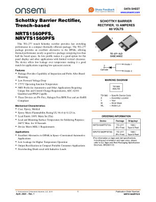 NRTS1560PFS 数据手册首页