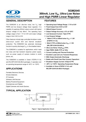 SGM2045 datasheet cover page