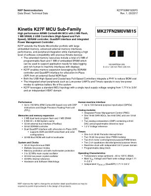 K27P169M150SF5 datasheet cover page