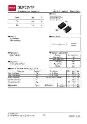 SMF33VTF 数据手册首页
