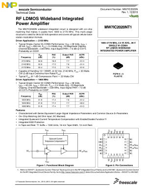 MW7IC2020N 数据手册首页