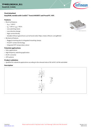 FF4MR12W2M1H-B11 datasheet cover page