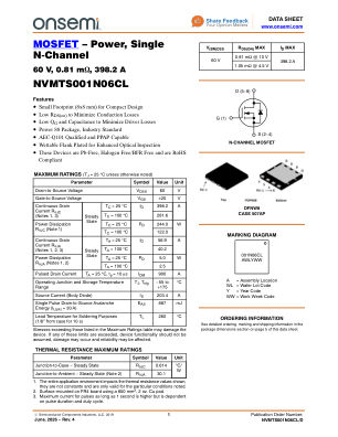 NVMTS001N06CL 数据手册首页