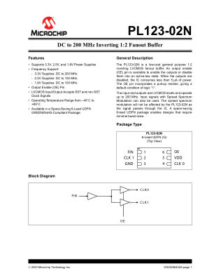 PL123-02NGI 数据手册首页
