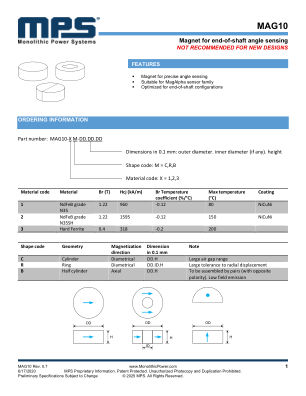 MAG10-2C-60.25 datasheet cover page